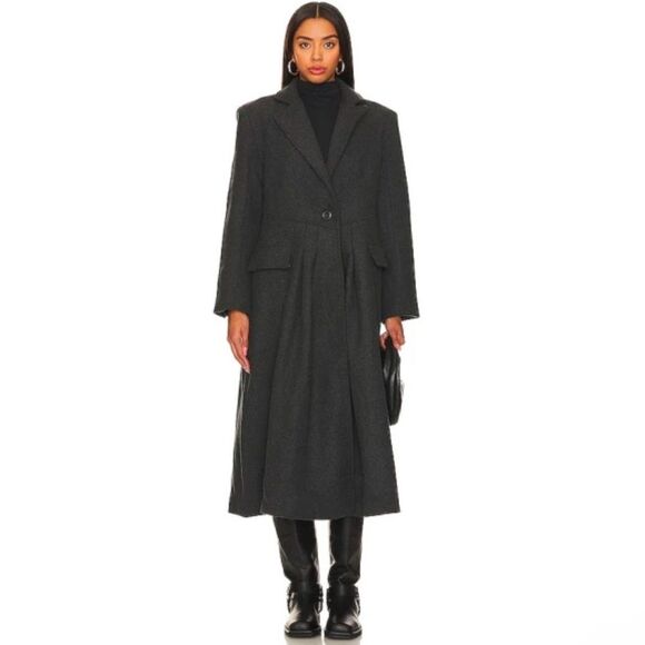 Free People Victoria Flared Wool-Blend Coat, NWT, Size M - Picture 15 of 15